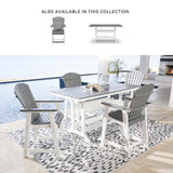 Signature Design by Ashley Outdoor Transville HDPE Patio Barstool, 2 Count, Gray Signature Design by Ashley