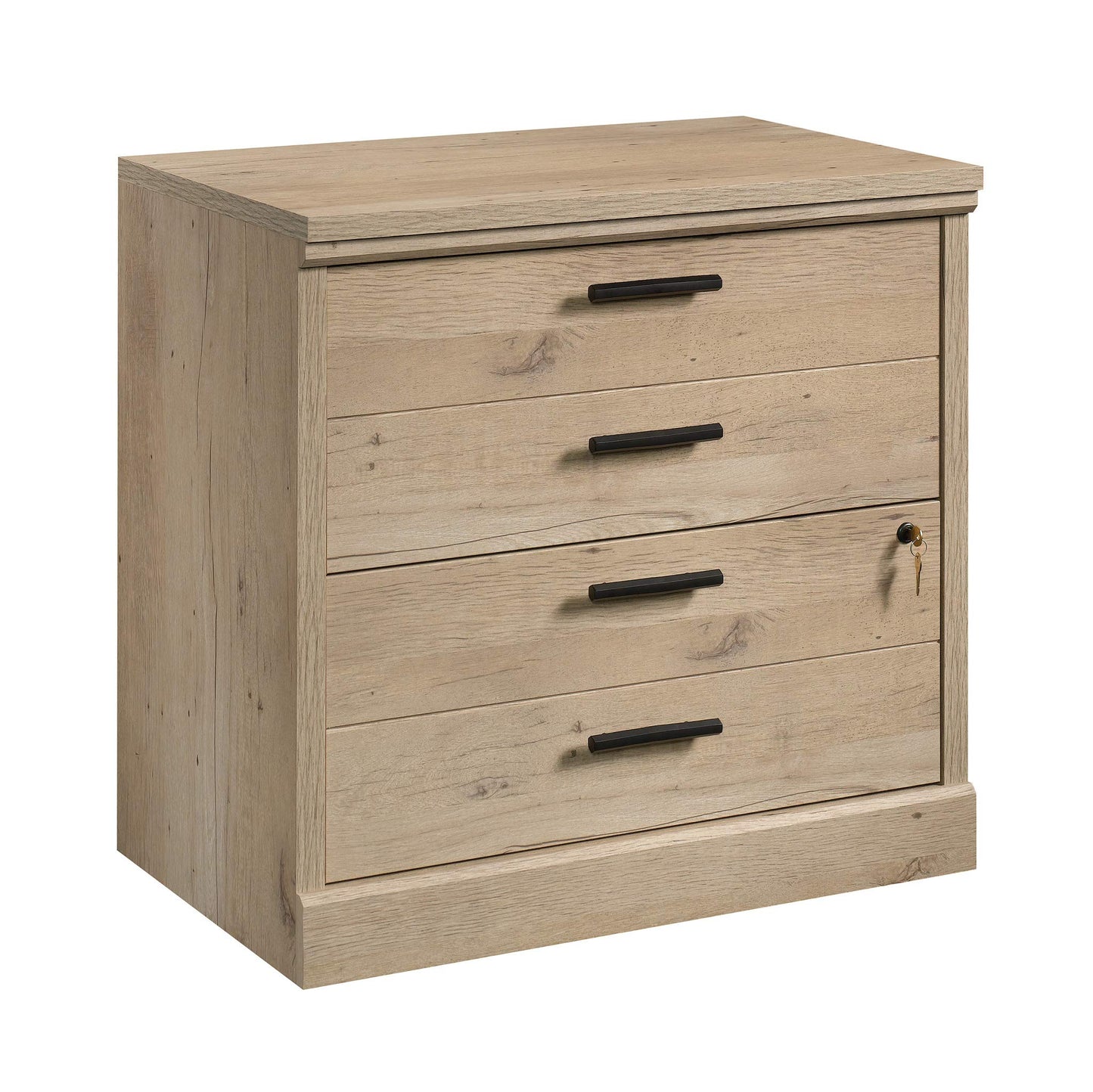 Sauder Aspen Post Lateral File, L: 31.26" x W: 19.45" x H: 29.72", Prime Oak Finish - WoodArtSupply