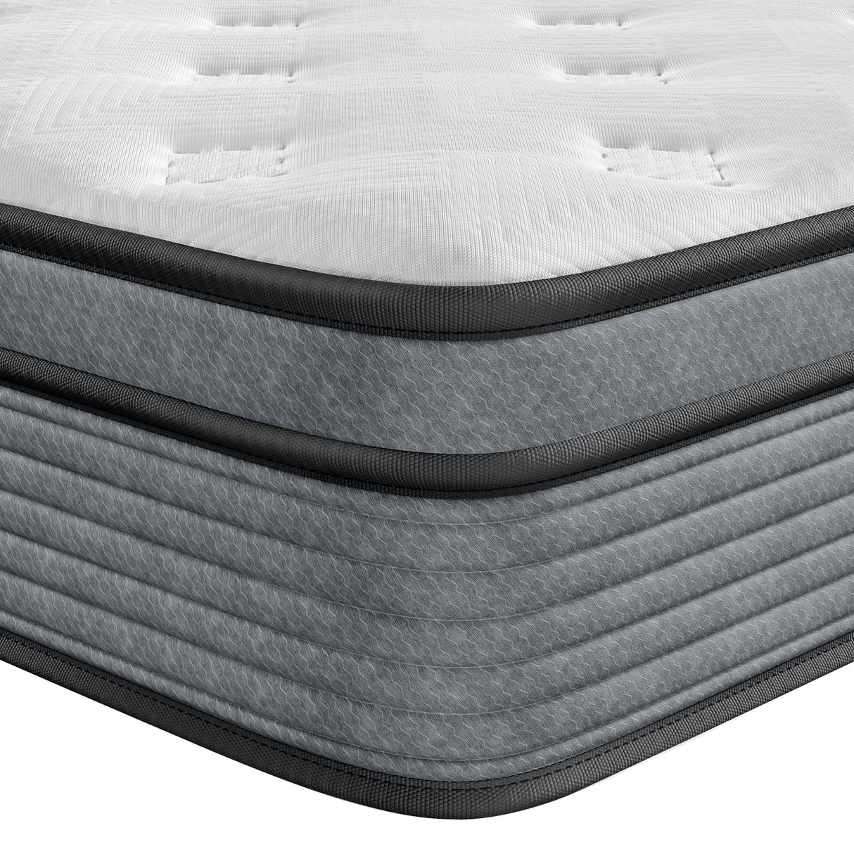 Yaak Full Size Mattress 12 Inch, Hybrid Full Mattress in a Box, Individual Pocket Spring Double Bed Mattress with Breathable Memory Foam, Pressure Relief, Medium Firm Mattress Full Size 75"x54"x12" Yaak