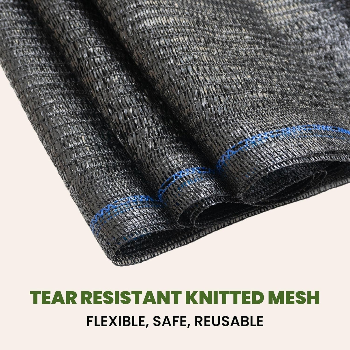 WindscreenSupplyCo] 40% 6.5' x 15 FT Pre-Cut Eyelets Shade Cloth Sunblock Shade UV Resistant Net for Garden Greenhouse Flower Plant, Black WindscreenSupplyCo