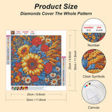 Acudotr Diamond Painting Kits for Adults, 5D DIY Sunflower Diamond Art Kits for Beginners, Full Drill Diamond Painting Kits for Home Wall Decor, 12x12 Inch Acudotr