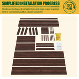 Yardenaler 6x3x2FT Raised Garden Bed for Vegetable and Flower with Legs, Large Outdoor Elevated Wood Planted Box with Liner, Backyard and Patio, Rustic Brown Yardenaler