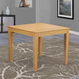 East West Furniture Oxford Square Modern Kitchen Table for Small Spaces, 36x36 Inch, OAK East West Furniture