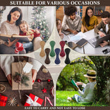 Sayglossy 6 Pcs Leather Magnetic Bookmarks 4.5"x1.5"Graduation Gifts Bookmarks Teacher Appreciation Gifts Retro Magnetic Markers Book Reading Gift for Booklovers Readers Writers Poets(Multicolor) Sayglossy