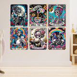 GOUOYANA Skull Diamond Art Kits for Adults - 9pcs, Tarot Card Diamond Painting for Beginners, DIY Full Rhinestone 5D Gothic Diamond Painting Kits (Gemstone Craft), Home Wall Decoration (12x16 inch) GOUOYANA