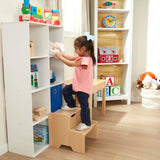 Melissa & Doug Kids Wooden Step Stool - Light Natural Finish Melissa & Doug