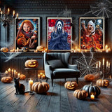 Sretoul 6 Pack Halloween Diamond Art Kits for Adults, Diamond Painting Kit Beginners Halloween, Horror 5D Gem Art for Adults with Round Gem Painting Gift Home Wall Decor 12x16 Inch Sretoul