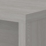 Bush Furniture L Shape Desk with Wire Management | Echo Collection Corner Bow Front Table for Home Office with Quick-to-Assemble Hardware, 72W, Gray Sand Bush Business Furniture