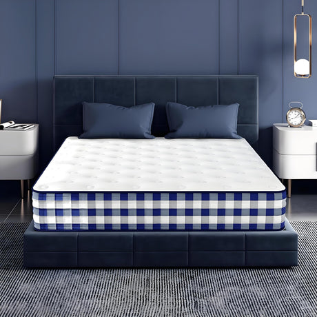 King Mattresses 10 Inch Motion Isolation Hybrid Mattress King Size Cooling Gel Memory Foam Bed Mattresses with Medium Firm Mattress,Pressure Relief, CertiPUR-US Certified Colchones KOW