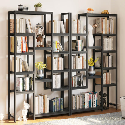 YITAHOME 71” Tall Bookshelf 6 Tier Bookcase,Modern Large Bookshelves with 12 Open Shelf, Display Rack Storage Book Shelves for Living Room Bedroom Office Home, Black