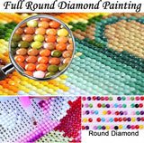 YIMORE 5D DIY Diamond Art Painting Kits Flower Arts ，Full Round Drill Crystal Rhinestone Embroidery for Home Wall Decor (Skull Guitar) YIMORE