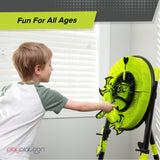 Play Platoon Kids Axe Throwing Game for Backyard, Axe Throwing Set for Adults & Kids, Includes 3 Plastic Hatchets, 3 Throwing Stars & 3 Darts with Bristle Dart Board for Indoor & Outdoor Fun Play Platoon