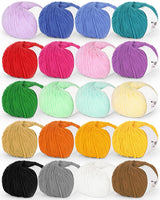Katech 20 Skeins Cotton Yarn for Crocheting-Sport Weight Yarn 55% Cotton 45% Acrylic-Milk Cotton Yarn-Knitting/Crochet Yarn Kit Katech