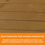 MUPATER Potting Bench Garden Table for Outdoors with Removable Stainless Sink, Planting Work Bench with Storage Shelves and Drawer, Natural Wood MUPATER