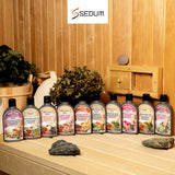 Sedum Natural Herbal Extract for Sauna, Massage, Broom Soaking - Sauna Infusion with Peppermint Leaves Extract with Eucalyptus Essential Oil, Honey and Iodine Salt - 240ml Sedum