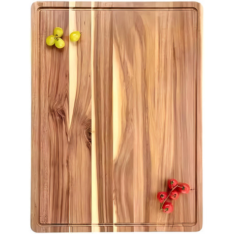 Premium Acacia Wood Cutting Board 18x12 - Non-Toxic, BPA-Free, End Grain Butcher Block - Large Carving Board & Chopping Board with Juice Groove, Non-Slip Chopping Block Standard Bull