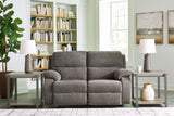 Signature Design by Ashley Scranto Contemporary Manual Reclining Loveseat, Gray Signature Design by Ashley