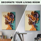 MTPGNW African Women Diamond Painting Kits for Adults, African American Diamond Art Kits 5D DIY Gems Art Diamond Decor Home Wall Decor Gift 12x16 INCH MTPGNW