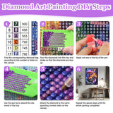 MAXBYE Diamond Paintings of Mushroom House, Diamond Art Kits for Adults, 5D Fantasy Art Landscapes Diamond Art Kits, Diamond Paintings for Home Décor Items, Extra 30% Diamonds, 12x16in MAXBYE