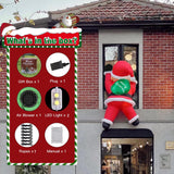 TwoBees 6FT Christmas Inflatables Outdoor Decorations Joy Hanging Santa Claus Gift Bag, Very Bright LED Lights Blow Up Giant Christmas Decor for Indoor Yard Outside Fall Vacation Holiday Party Lawn TwoBees