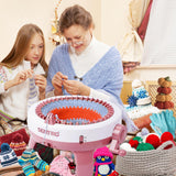 Sentro 40 Needles Knitting Machine, Smart Automatic Knitting Machine for Adults and Beginners, Circular Weaving Crochet Knitting Loom Machine Kit for Hat,Sock,Scarf,Gloves,Sweater PKHOUHYI
