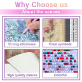 Diamond Painting Kits Round Full Drill 5D,Carousel Music Box Pattern DIY Paint with Diamonds Art Crystal Rhinestone Cross Stitch for Home Office Wall Crafts Decorations 12x8 Inch Treff