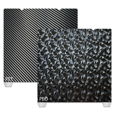 Wefuit 3D Upgraded PEO+PET Sheet 235x235m, Smooth PEO PET Build Plate Spring Steel Print Bed for Creality K1/K1C/Ender 5 S1/Ender 3 S1 Pro/Ender 3 S1/Ender V3 KE/Ender3 V3 SE (Without Magnetic Base)