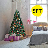 COSTWAY 5Ft Artificial PVC Christmas Tree W/Stand Holiday Season Indoor Outdoor Green COSTWAY