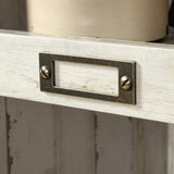 Sauder Barrister Lane Bookcase/ Book shelf, White Plank finish Sauder