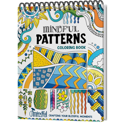Adult Coloring Book Spiral Bound for Women, Thick Paper Coloring Book for Alcohol Markers (30 Pattern Designs)