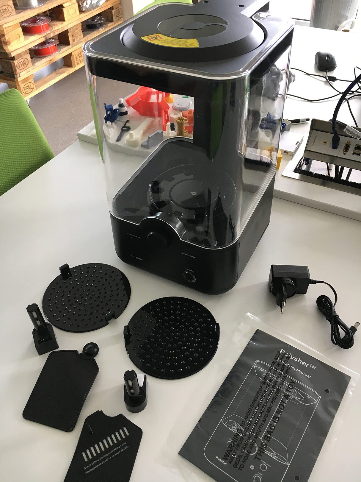 Polymaker Polysher - Post Processing Device to Smooth Print Surface with IPA Alcohol for PolySmooth PVB 3D Printer Filament & PolyCast 3D Printing Filament Polymaker