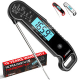 Professional Food & Meat Thermometer, 1 Sec Instant Read & ±0.5℉ Accuracy Driven by Thermocouple Sensor. IP67 Waterproof Digital Thermometer for Cooking, BBQ, Grill Gifts for Men Him Dad Birthday Atogou