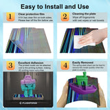 IdeaFormer-3D H1H Build Plate for Flashforge Adventurer 5M/5M Pro Print Bed, Light Beam+Phantom H1H Spring Steel Sheet Flexible H1H Print Bed for Flashforge Adventurer 3D Printers Platform 235x235mm IdeaFormer-3D