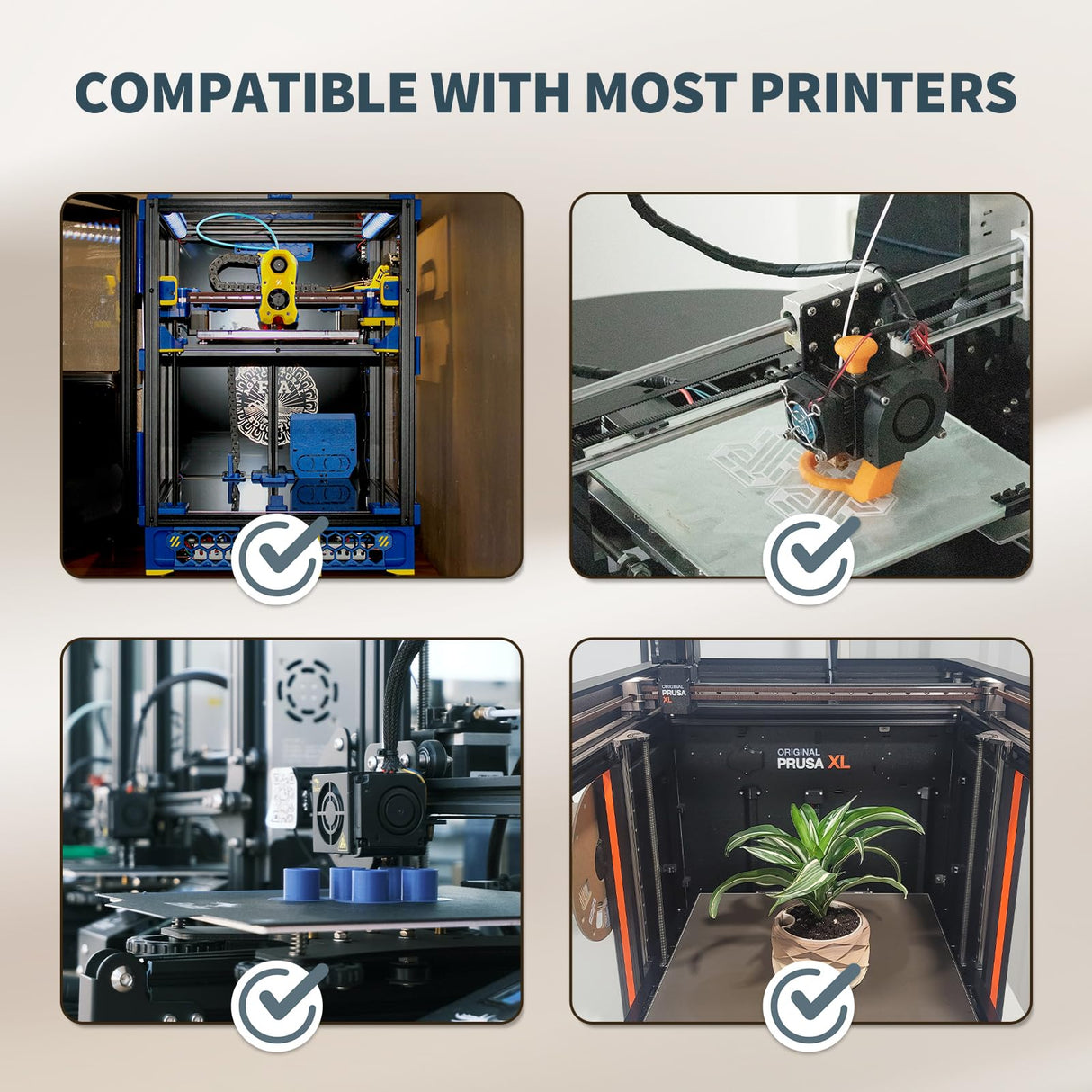 OVERTURE Silk Filament PLA 1.75mm Clog-Free Shiny 3D Printer Filament, 1kg Spool (2.2lbs), Dimensional Accuracy +/- 0.02 mm, Fit Most FDM Printer(Silk Gold) OVERTURE