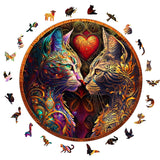 Wooden Puzzle for Adults, 200 Piece Irregular Animal Shaped Wooden Jigsaw Puzzles, Unique Puzzles for Adults, Creative Gift for Teenagers and Adults WHJSG