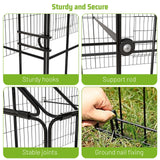 NUGRIART Metal Chicken Coop 86"×40"×40" Chicken Run with Waterproof Cover Portable Poultry Cage Walk in Hen House Outdoor Backyard Farm Animal Enclosure Crate Pet Playpen Exercise Pen for Rabbit Duck NUGRIART