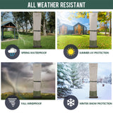 Rachmi Patio Cantilever Umbrella Cover for 9-13 Ft Umbrellas, 600D Water-resistant UV & Fade Resistant Cover Fits Round / Square Outdoor Garden Offset Parasol with Zipper & Rod, Khaki-Green Rachmi