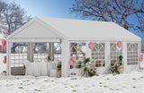 YITAHOME 13x26 ft Party Tent Outdoor Wedding Event Shelters Heavy Duty Upgraded Galvanized Canopy with Large White Roof, Removable Sidewalls & 2 Storage Bags YITAHOME