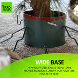 Yard Butler Santa's Helper - Easy to Use & Assemble Christmas Tree Stand - Durable & Sturdy Stand Made with Anti-Rust Steel - Beautiful Addition to Holiday Decor - 6' to 11' Trees - Green Yard Butler