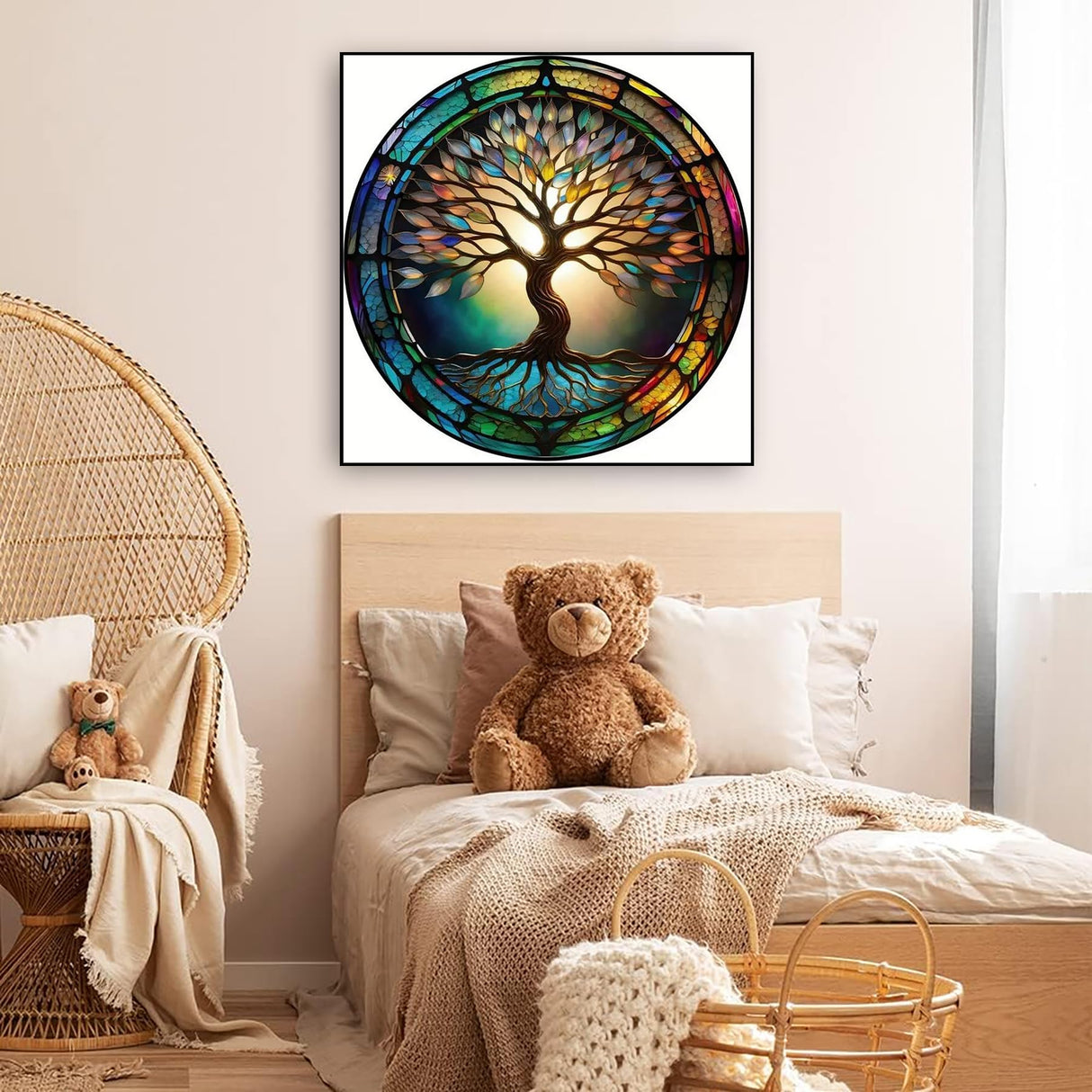 KINPLUB Tree of Life Diamond Painting Kits for Adults Beginners, DIY Full Round Drill 5D Diamond Art Kits, Paint with Diamonds Dots Gem Art, Home Wall Decor 12 x 12 Inch KINPLUB