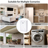 Zvyteay 13 Gallons Tilt Out Trash Can Cabinet, Wooden Trash Cabinet with 2 Drawers, Free Standing Kichen Waste Bin Recycling Cabinet Pet Proof Hidden Trash Cabinet for Kitchen (White) Zvyteay