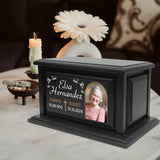 Personalized Solid Wood Human Urns for Ashes 250lbs, Custom Urn Box for Human Ashes, Large Burial and Cremation Urns for Ashes, Black Wood Color (Design 10) Basic Fundamentals