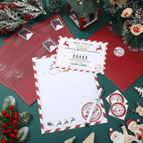 Tinlade 12 Sets Christmas Official Letter and Certificate from Santa Claus Including Nice List Certificate North Pole Writing Letter Christmas Stickers Envelopes for Family(Santa Claus) Tinlade