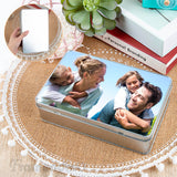 Framendino, Sublimation Candy Tin Box Storage Blank Box with Lid Metal Trinket Tins Container Rectangle Framendino