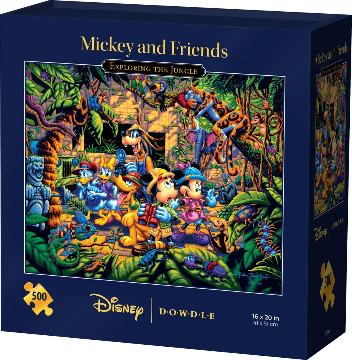 Mickey & Friends Exploring The Jungle - 500 Piece Jigsaw Puzzle - Disney Dowdle D·O·W·D·L·E