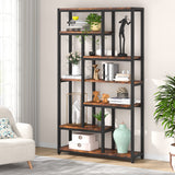 Tribesigns 79 Inch Industrial Vintage 10-Shelf Etagere Bookshelf for Home Office Storage Tribesigns