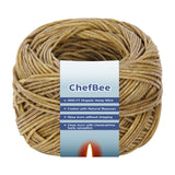 CHEFBEE 200 FT Organic Hemp Wick, Well Coated Natural Beeswax for Hemp Wick Lighter or Candle Making, Slow Burn, No Dripping, Standard Size(1.1mm) CHEFBEE