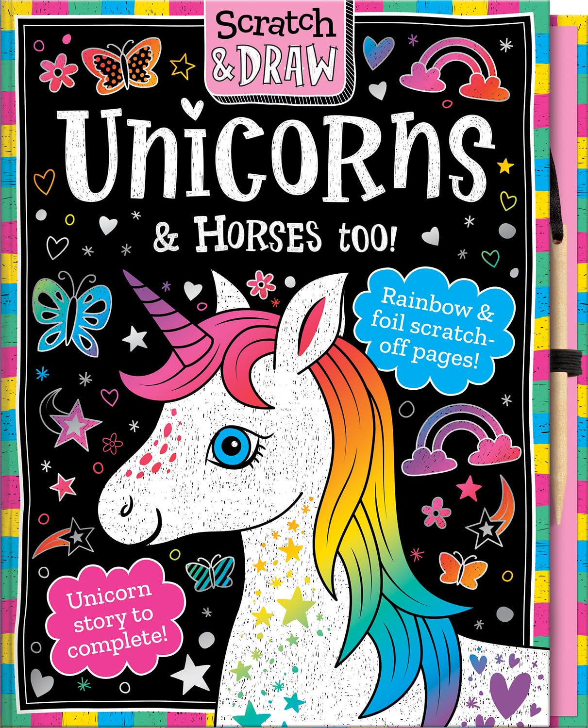 Scratch and Draw Unicorns & Horses too! Imagine That