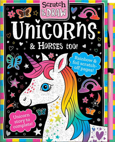 Scratch and Draw Unicorns & Horses too! Imagine That