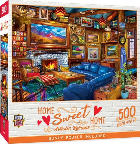 MasterPieces Home Sweet Home - Artistic Retreat 500 Piece Jigsaw Puzzle Masterpieces